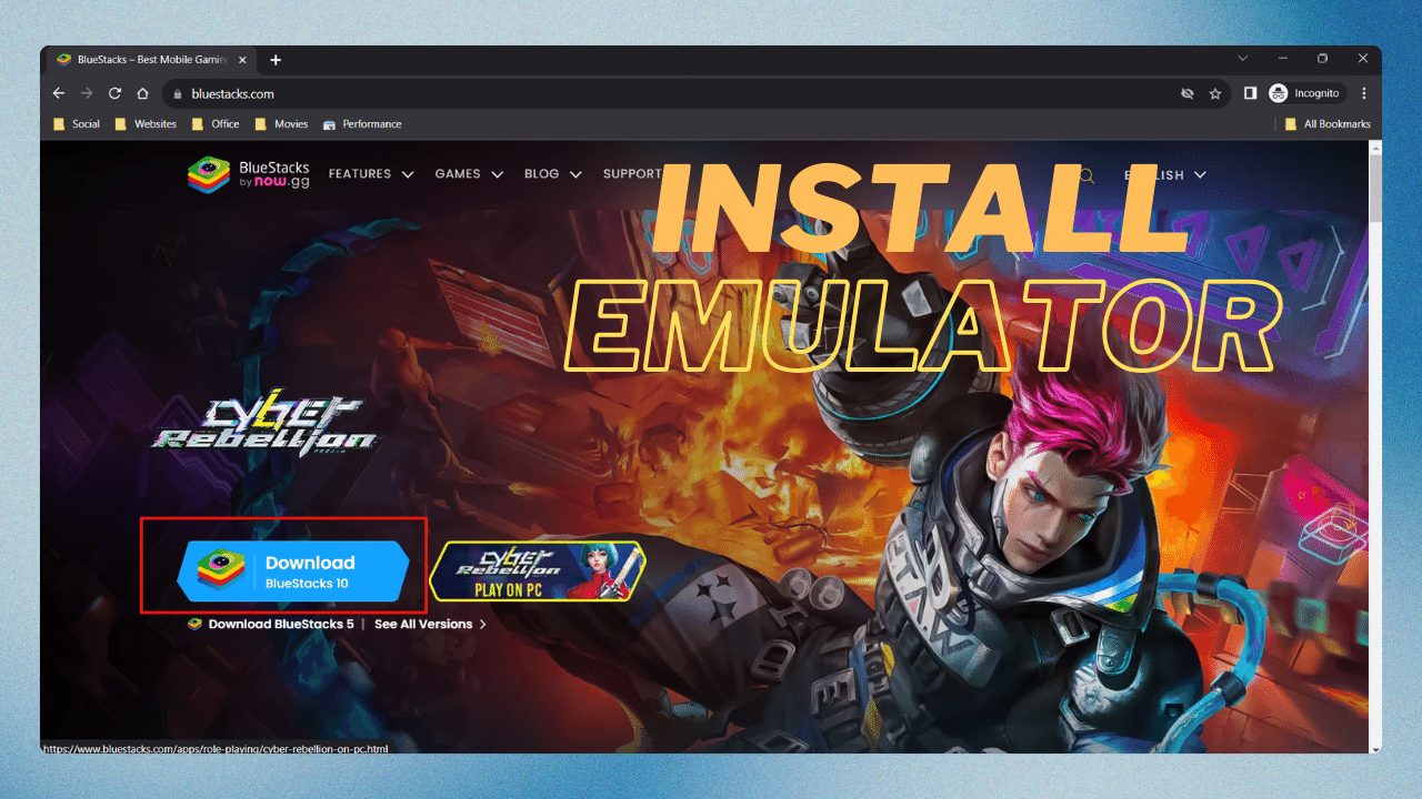 Install Emulator