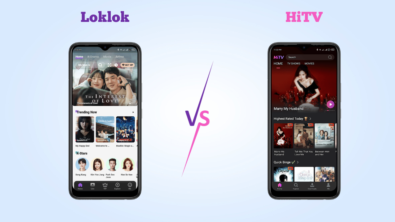 Loklok vs. HiTV: Intuitive Interference and Personalized Recommendations