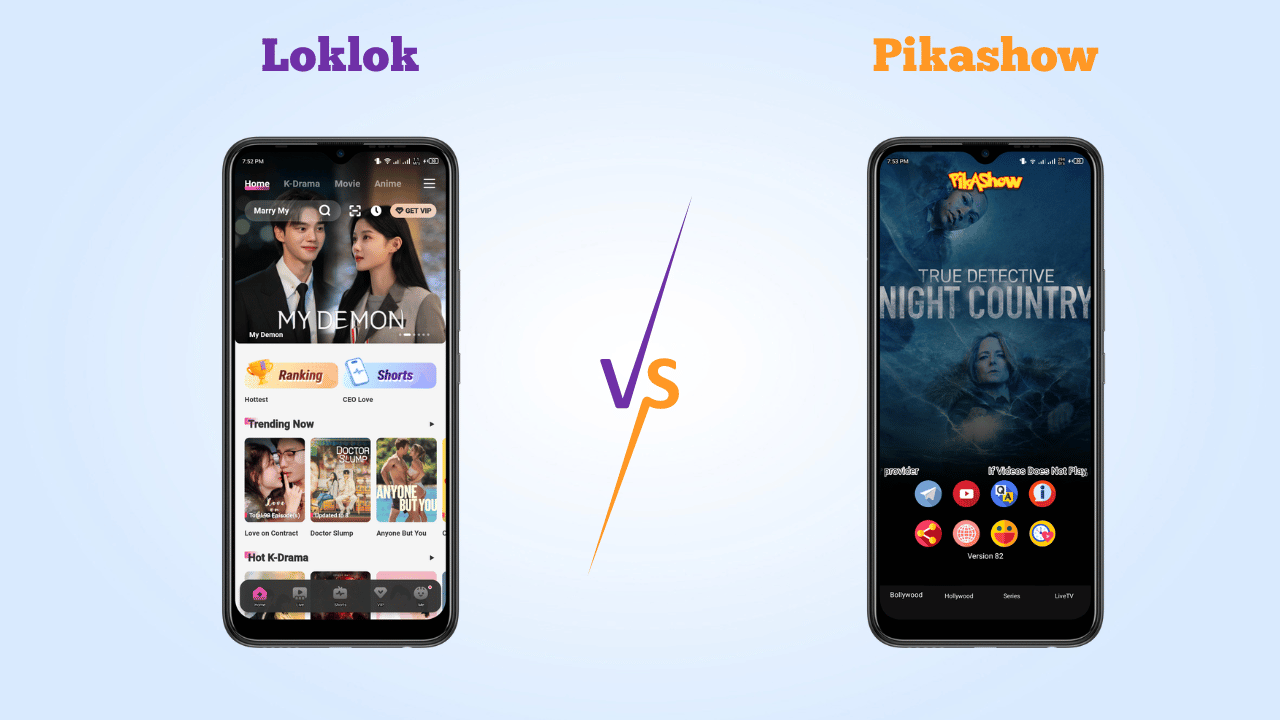Loklok vs. PikaShow: Unique Traits of Loklok and PikaShow
